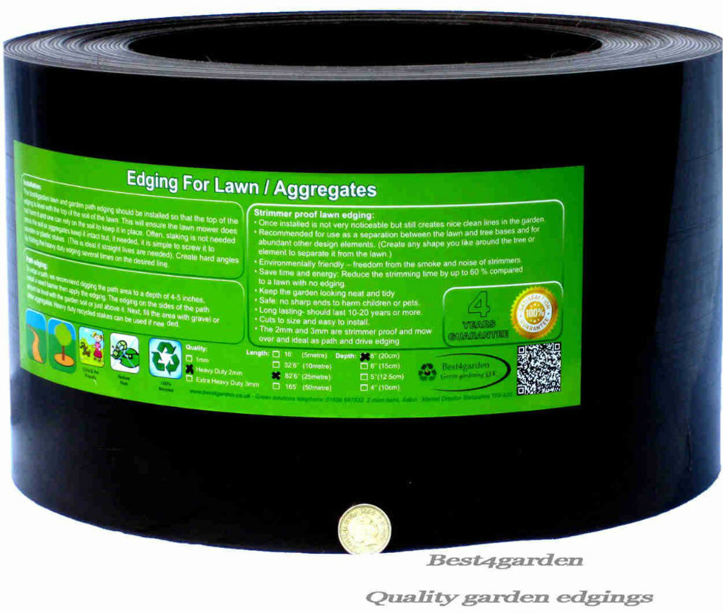 Lawn edging Black