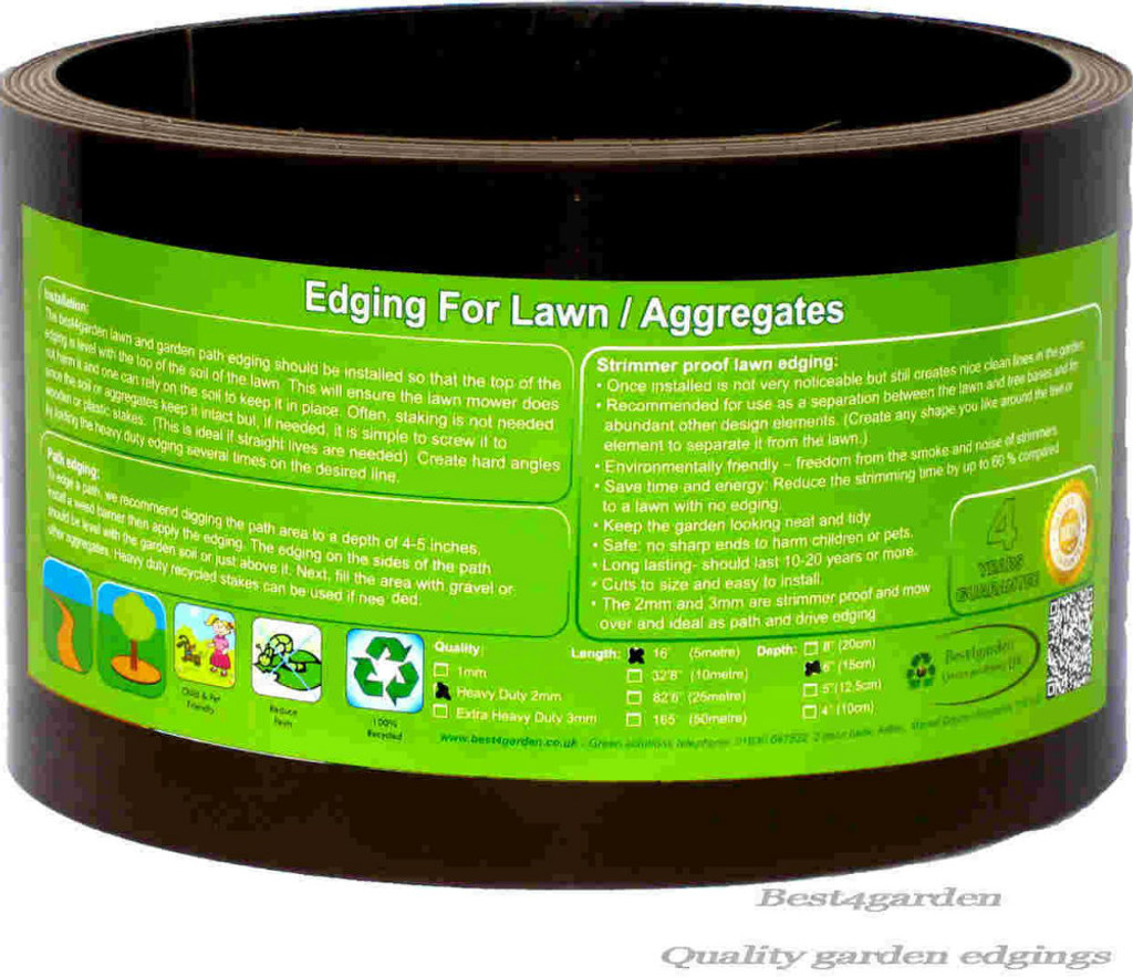 Plastic Lawn edging