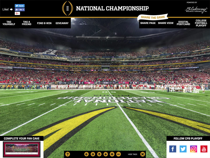 2018 CFP National Championship 360 Gigapixel Fan Photo