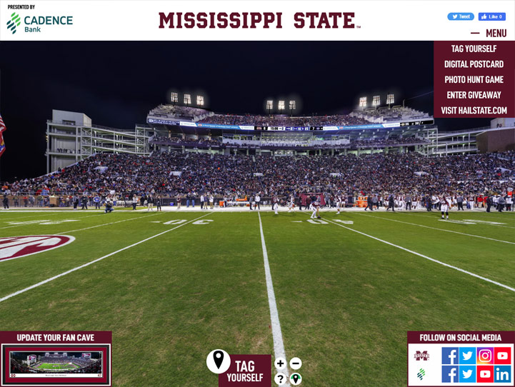 Mississippi State Bulldogs 360 Gigapixel Fan Photo