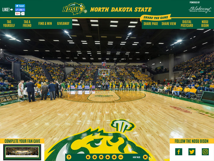 North Dakota State Bison 360 Gigapixel Fan Photo