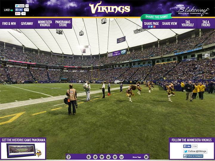 Minnesota Vikings 360 Gigapixel Fan Photo