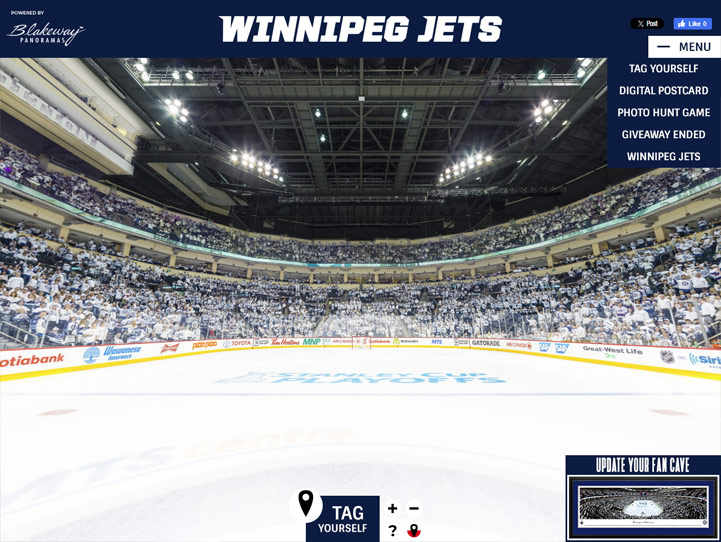 Winnipeg Jets 360 Gigapixel Fan Photo