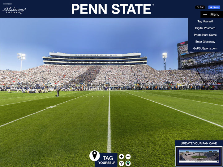 Penn State Nittany Lions 360 Gigapixel Fan Photo