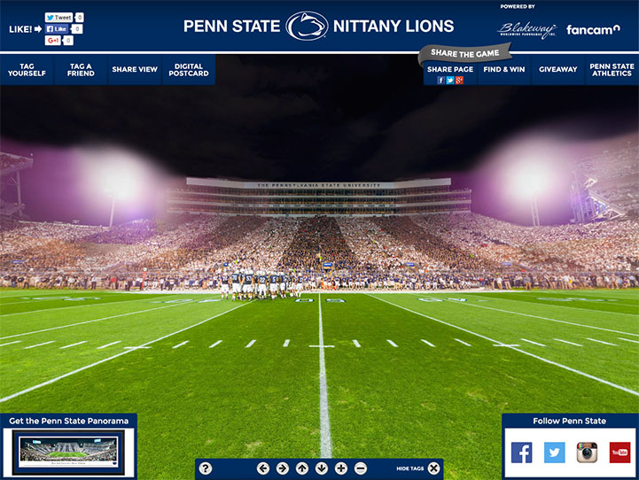 Penn State Nittany Lions 360 Gigapixel Fan Photo