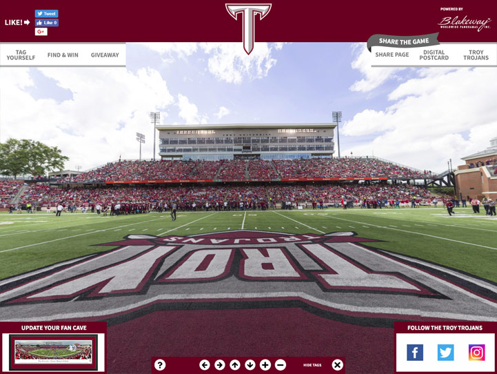 Troy Trojans 360 Gigapixel Fan Photo