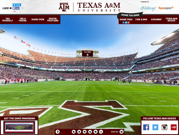 Texas A&M Aggies 360 Gigapixel Fan Photo