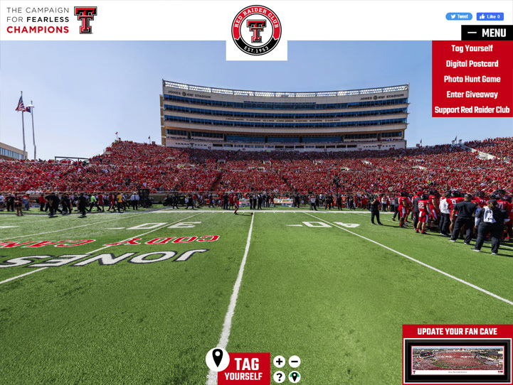 Texas Tech Red Raiders 360 Gigapixel Fan Photo
