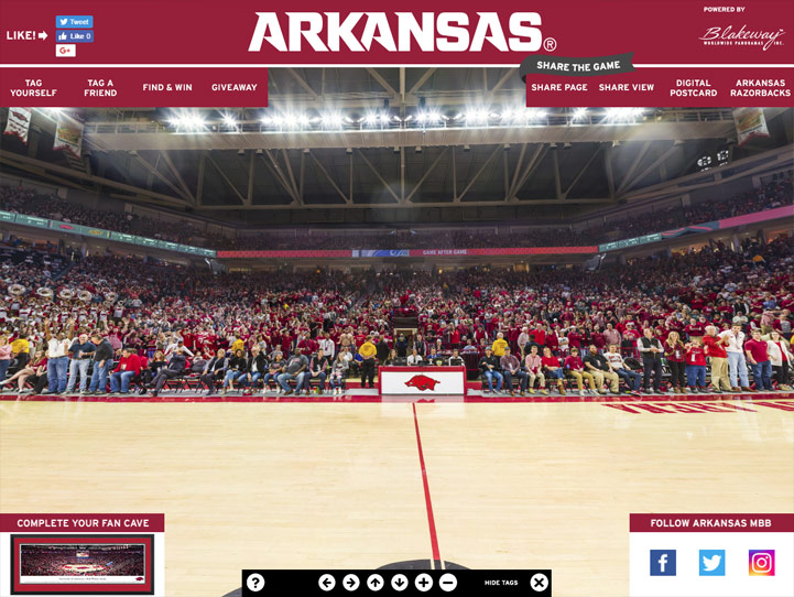 Arkansas Razorbacks 360 Gigapixel Fan Photo