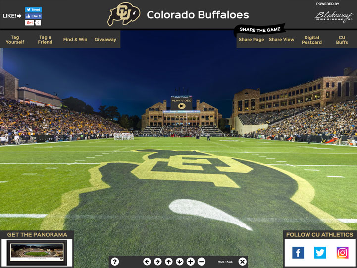 Colorado Buffaloes 360 Gigapixel Fan Photo