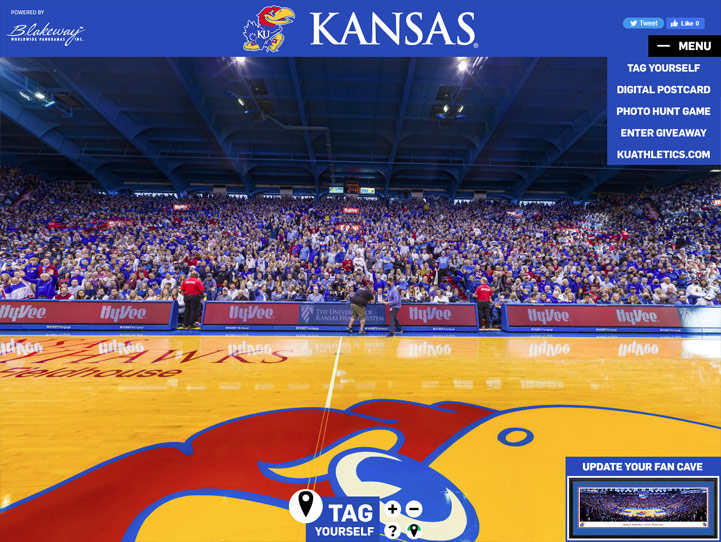 Kansas Jayhawks 360 Gigapixel Fan Photo