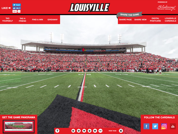 Louisville Cardinals 360 Gigapixel Fan Photo
