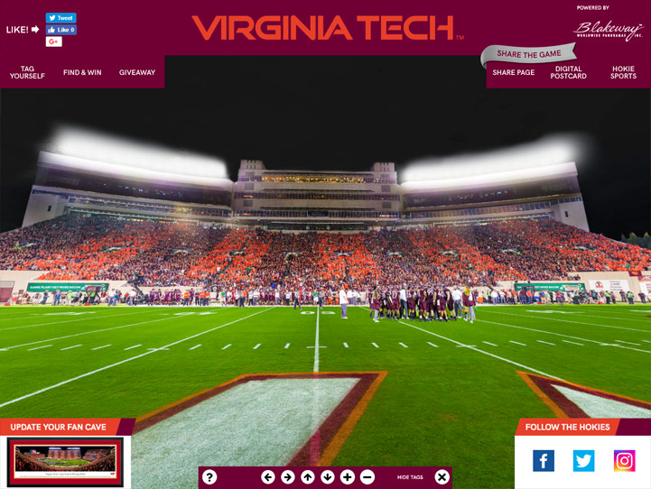 Virginia Tech Hokies 360 Gigapixel Fan Photo