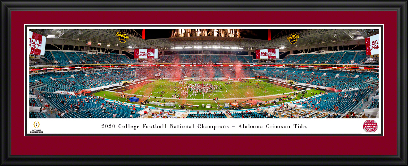 2021 College Football National Championship  Panoramic Fan Cave Decor