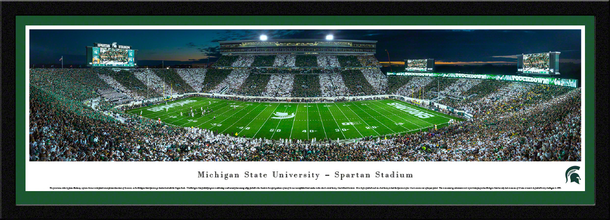 Michigan State Spartans College Football Panoramic Wall Decor - Spartan Stadium
