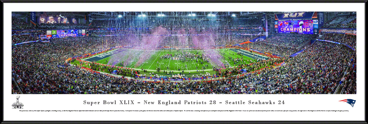 2015 Super Bowl Panoramic Fan Cave Wall Decor