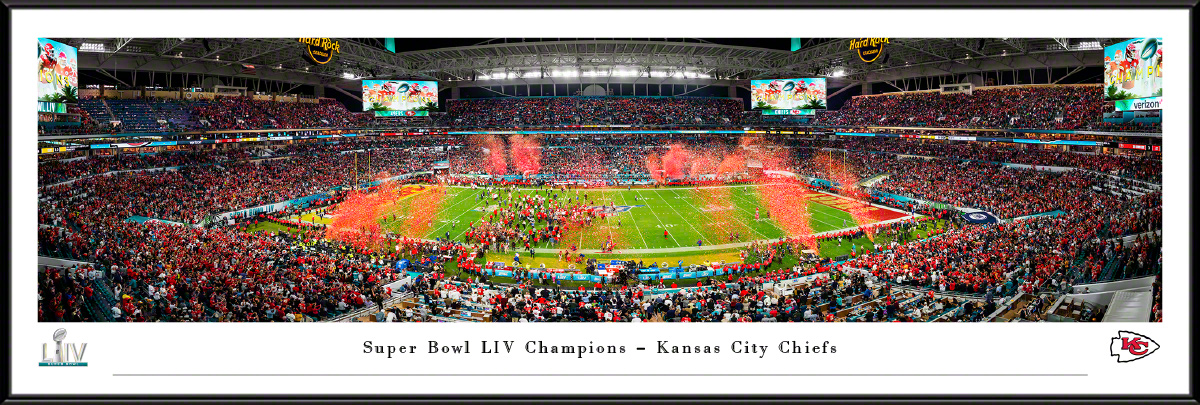 2020 Super Bowl LIV Panoramic Wall Decor - Kansas City Chiefs