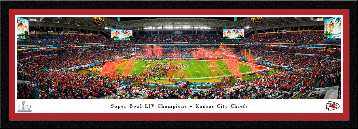 2020 Super Bowl LIV Panoramic Fan Cave Decor - San Francisco 49ers vs. Kansas City Chiefs