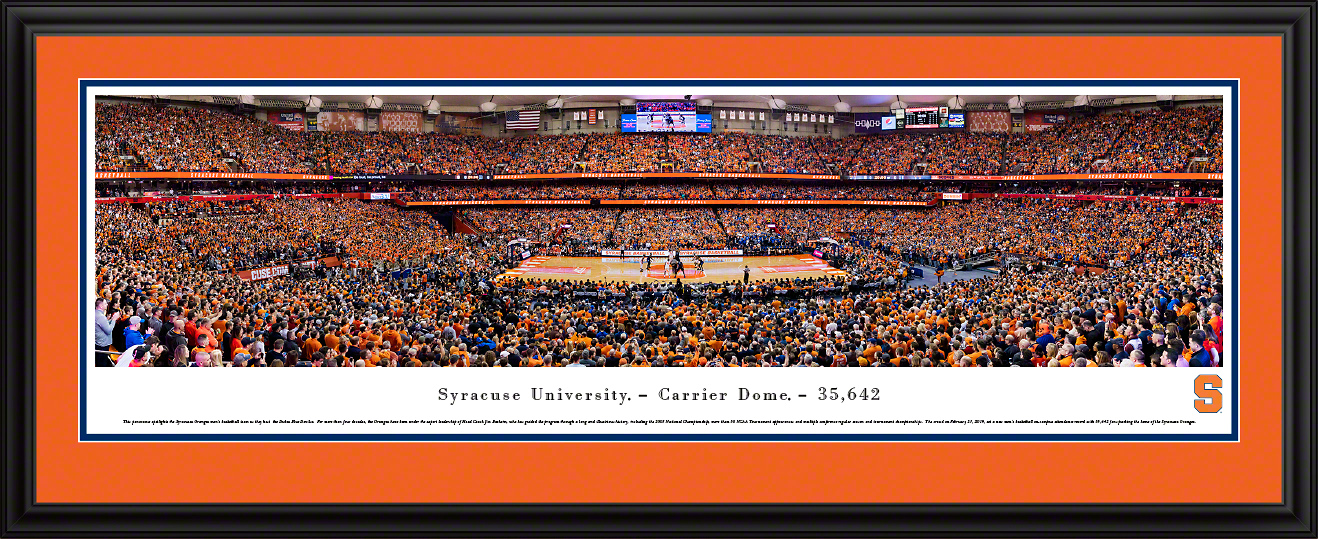 Syracuse Orange Basketball Panoramic Fan Cave Decor