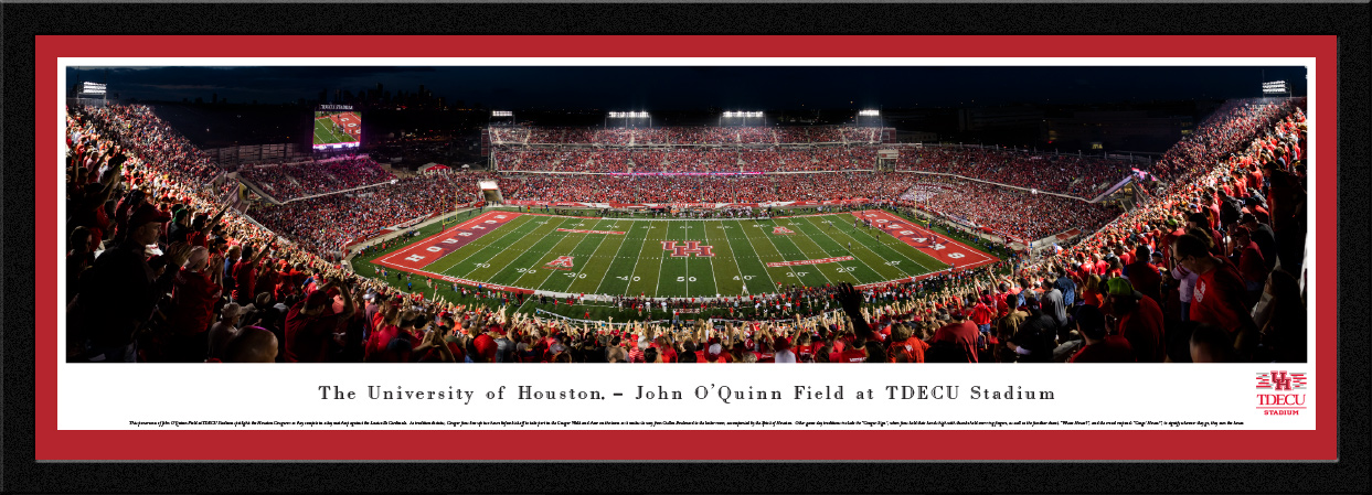 Houston Cougars Panoramic Picture - TDECU Stadium Panorama