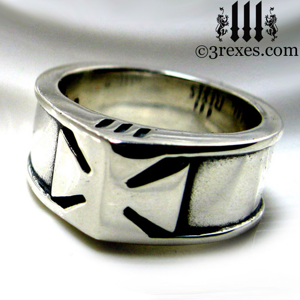 Knights Templar Iron Cross Ring - 3 Rexes Jewelry