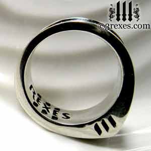 iron cross rings for men sterling silver masonic knights templar band ring by 3 rexes jewelry