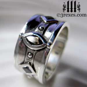 mens-ring-moorish-medieval-topaz-black-diamond--wedding-band