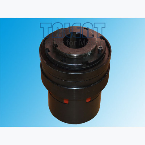 Friction torque limiter jaw coupling, overload protecting coupling