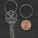 39mm Nickel Plated Steel Split Key Rings