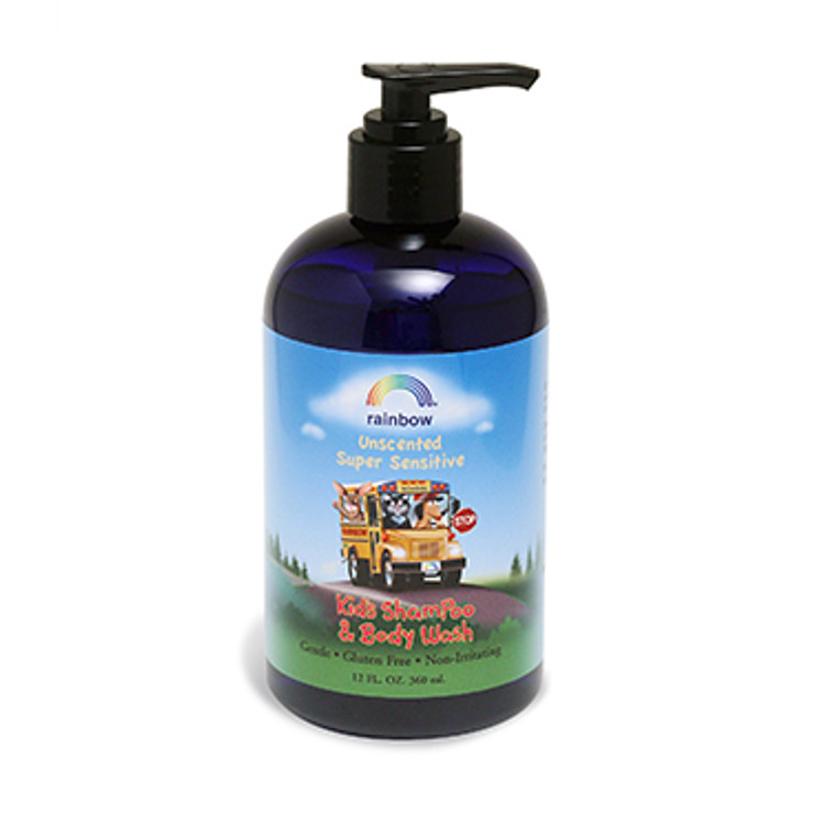Kids Shampoo & Body Wash Unscented 12oz
