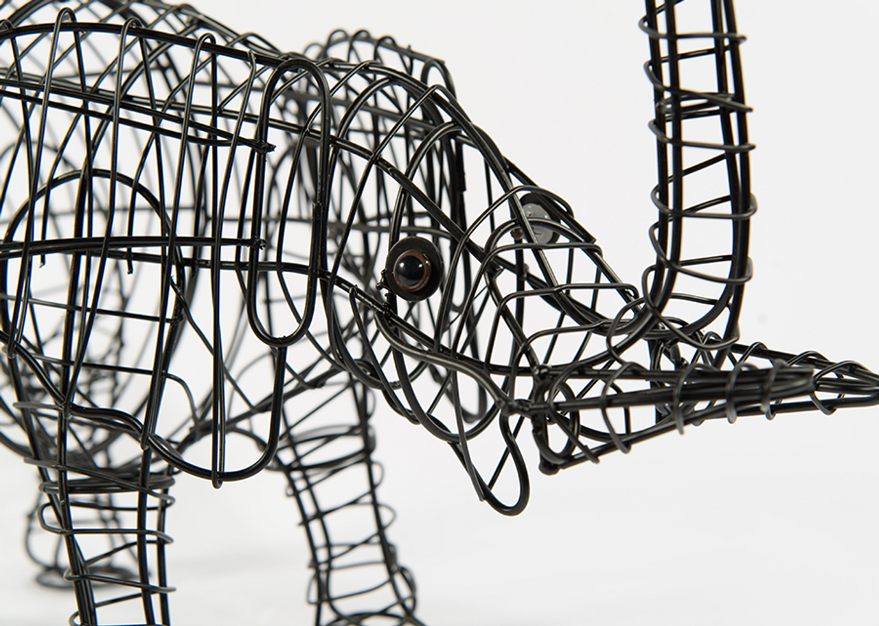 Elephant Small Mossed & Planted Topiary Frame