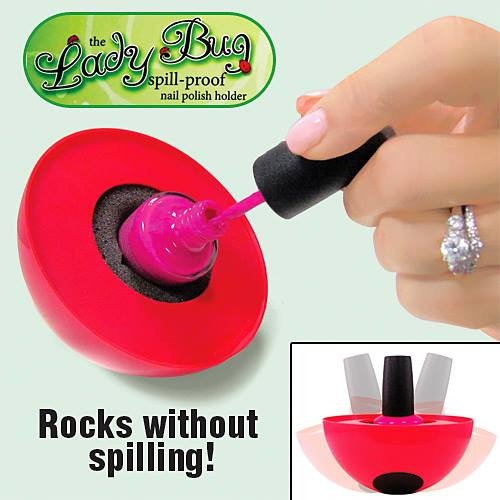 The Ladybug Spill Proof Nail Polish Holder Bliss Kiss The Ladybug Spill Proof Nail Polish Holder