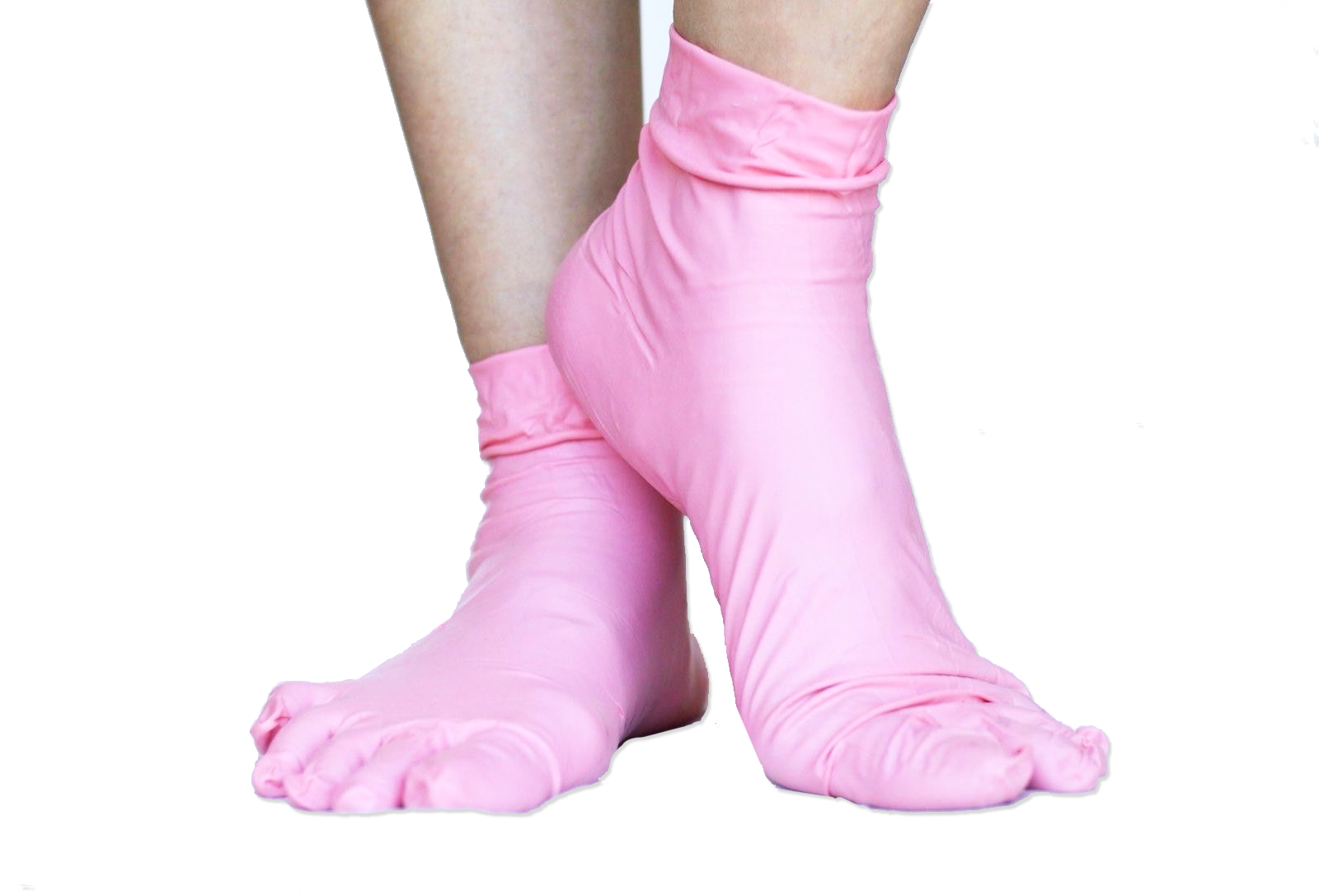 Pink Hydration Nitrile Foot Gloves 