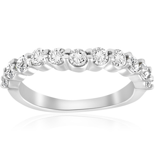 5/8 ct Diamond Engagement Guard Wedding Ring Enhancer Band 14k White Gold
