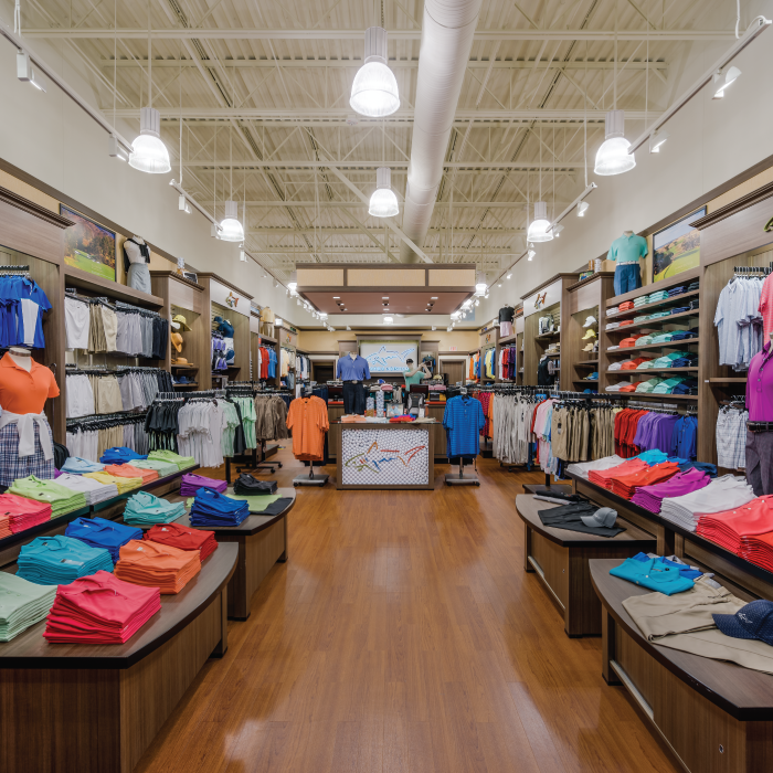 Inside Greg Norman retail outlet