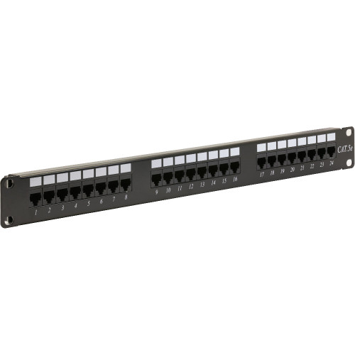 Rackmount Solutions RS-UP24-811A - 1u Cat5E Patch Panel, 24 port Rackmount Solutions RS-UP24-811A - 1u Cat5E Patch Panel, 24 port