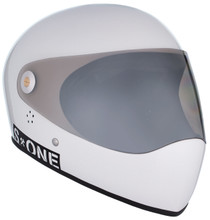 White Gloss W/ Mirror Visor | S1 Lifer Full Face Helmet Specs: • Specially formulated EPS Fusion Foam • Certified Multi-Impact (ASTM) • Certified High Impact (CPSC) • 5x More Protective Than Regular Skate Helmets • Deep Fit Design