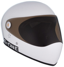 White Gloss W/ Tint Visor | S1 Lifer Full Face Helmet Specs: • Specially formulated EPS Fusion Foam • Certified Multi-Impact (ASTM) • Certified High Impact (CPSC) • 5x More Protective Than Regular Skate Helmets • Deep Fit Design