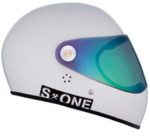 White Gloss W/ Mirror Visor | S1 Lifer Full Face Helmet Specs: • Specially formulated EPS Fusion Foam • Certified Multi-Impact (ASTM) • Certified High Impact (CPSC) • 5x More Protective Than Regular Skate Helmets • Deep Fit Design