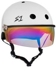 The Lifer w/ Visor Gen 2's new In Mold Mounting System will allow you to take the Visor on and off and replace if needed featuring a Strap Rivet hole for a flush and secure mount. Our patented "Cover Catcher" that will allow for multiple helmet covers to be easily put on and off without slipping up or flying off.