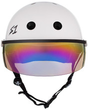 The Lifer w/ Visor Gen 2's new In Mold Mounting System will allow you to take the Visor on and off and replace if needed featuring a Strap Rivet hole for a flush and secure mount. Our patented "Cover Catcher" that will allow for multiple helmet covers to be easily put on and off without slipping up or flying off.