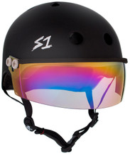 The Lifer w/ Visor Gen 2's new In Mold Mounting System will allow you to take the Visor on and off and replace if needed featuring a Strap Rivet hole for a flush and secure mount. Our patented "Cover Catcher" that will allow for multiple helmet covers to be easily put on and off without slipping up or flying off.