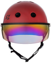 The Lifer w/ Visor Gen 2's new In Mold Mounting System will allow you to take the Visor on and off and replace if needed featuring a Strap Rivet hole for a flush and secure mount. Our patented "Cover Catcher" that will allow for multiple helmet covers to be easily put on and off without slipping up or flying off.