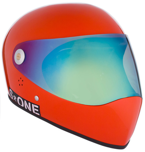 Lava Orange Gloss W/ Iridium Visor | S1 Lifer Full Face Helmet Specs: • Specially formulated EPS Fusion Foam • Certified Multi-Impact (ASTM) • Certified High Impact (CPSC) • 5x More Protective Than Regular Skate Helmets • Deep Fit Design