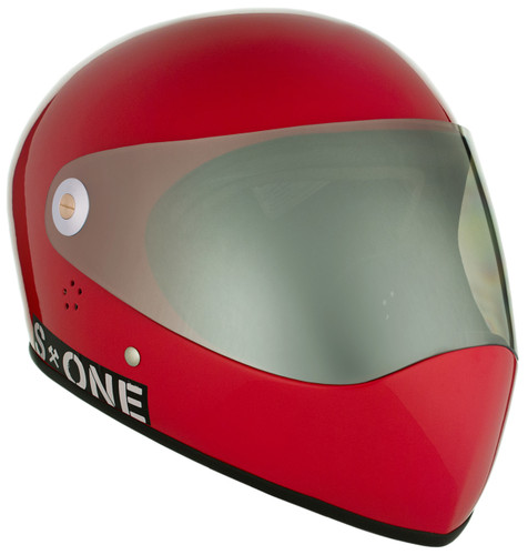 Red Gloss W/ Mirror Visor | S1 Lifer Full Face Helmet Specs: • Specially formulated EPS Fusion Foam • Certified Multi-Impact (ASTM) • Certified High Impact (CPSC) • 5x More Protective Than Regular Skate Helmets • Deep Fit Design
