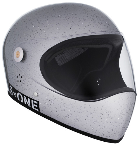 Silver Gloss Glitter W/ Clear Visor | S1 Lifer Full Face Helmet Specs: • Specially formulated EPS Fusion Foam • Certified Multi-Impact (ASTM) • Certified High Impact (CPSC) • 5x More Protective Than Regular Skate Helmets • Deep Fit Design