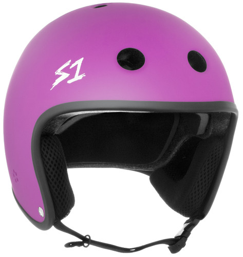 This is a S1 Lifer Helmet with a retro moto helmet look.
Lightweight, Great fit and fully certified for skate and bike
ASTM Multiple Impact certified
CPSC High Impact certified