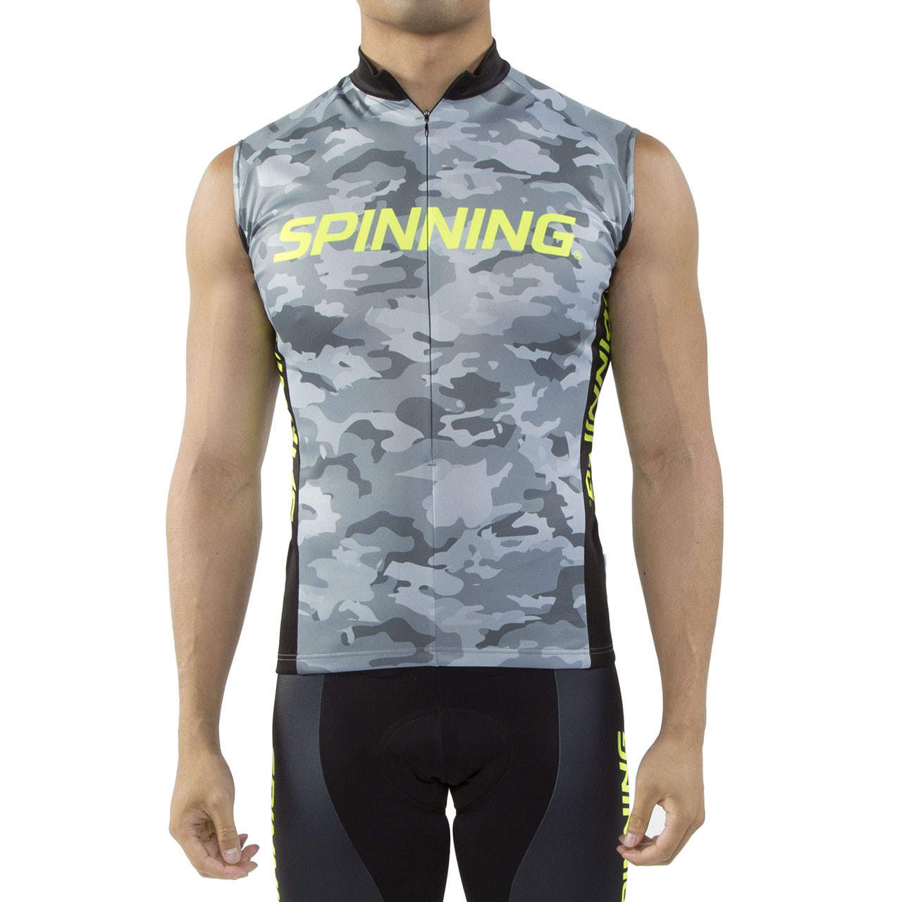 Spinning® Hercules Men's Sleeveless Cycling Jersey Yellow - Spinning®