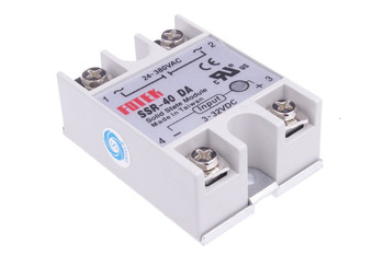 DC-AC Metal Base Solid State Relay SSR-40DA 40A Output AC 24-380V DC-AC Metal Base Solid State Relay SSR-40DA 40A Output AC 24-380V