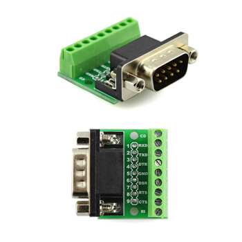 DB9 Solderless 9 Pin Terminal Female/ Male RS232 RS485 Adapter Connector DIY Kit Adapter Engineering Tools DB9 Solderless 9 Pin Terminal Female/ Male RS232 RS485 Adapter Connector DIY Kit Adapter Engineering Tools